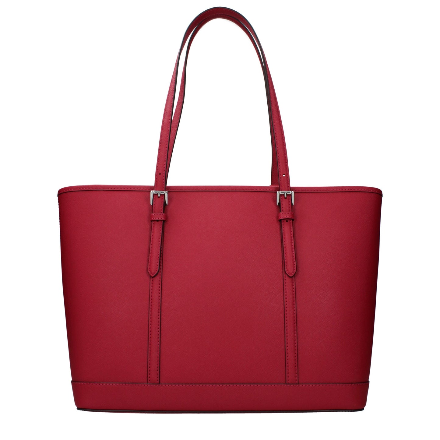 Red Leather Shoulder Bag - Élégance Sélective