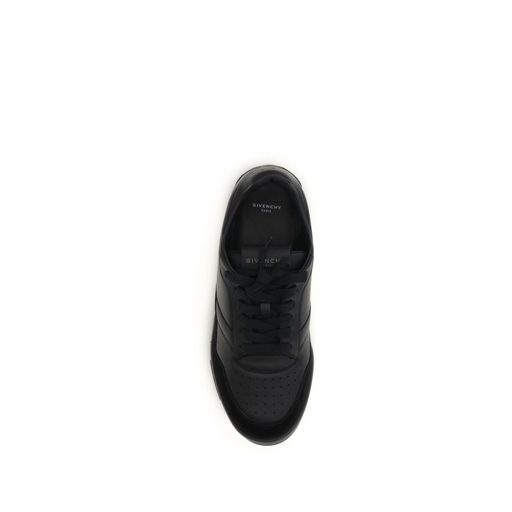 Black Calf Leather Bos Taurus Low Top Sneakers - Élégance Sélective