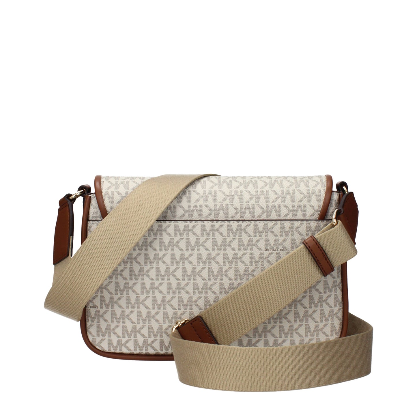 Beige Fabric Crossbody Bag - Élégance Sélective