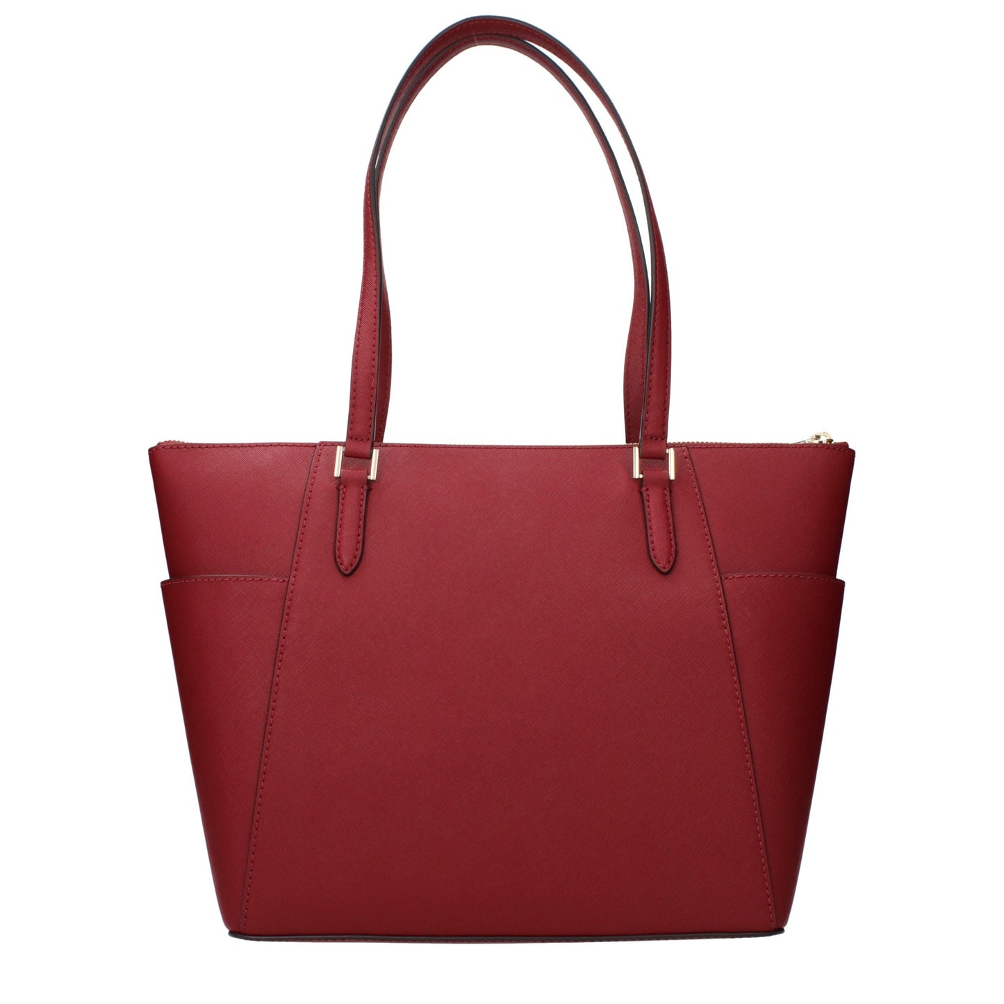 Red Leather Shoulder Bag - Élégance Sélective