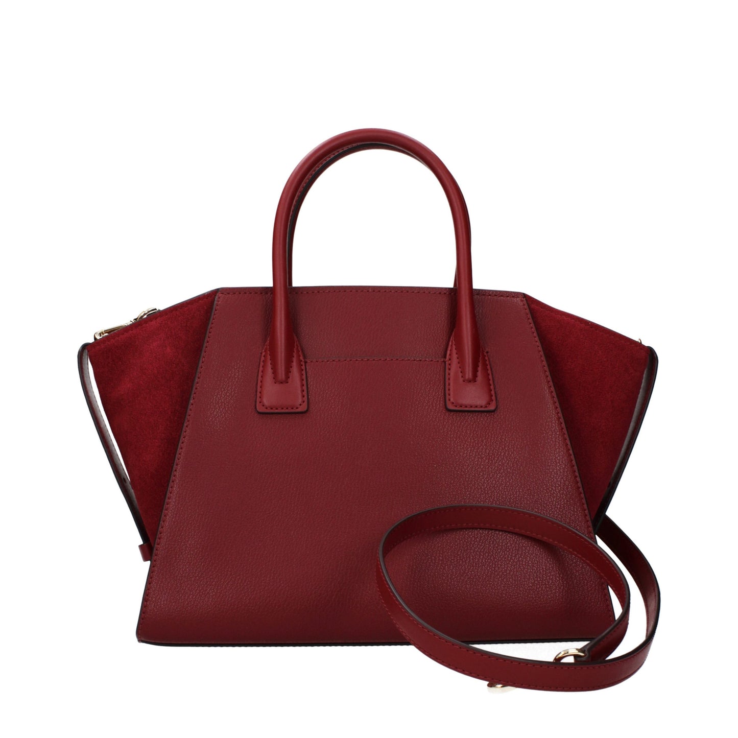 Red Leather Handbag - Élégance Sélective