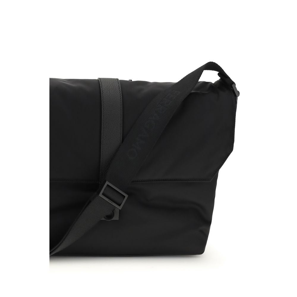 Black Nylon Shoulder Bag - Élégance Sélective
