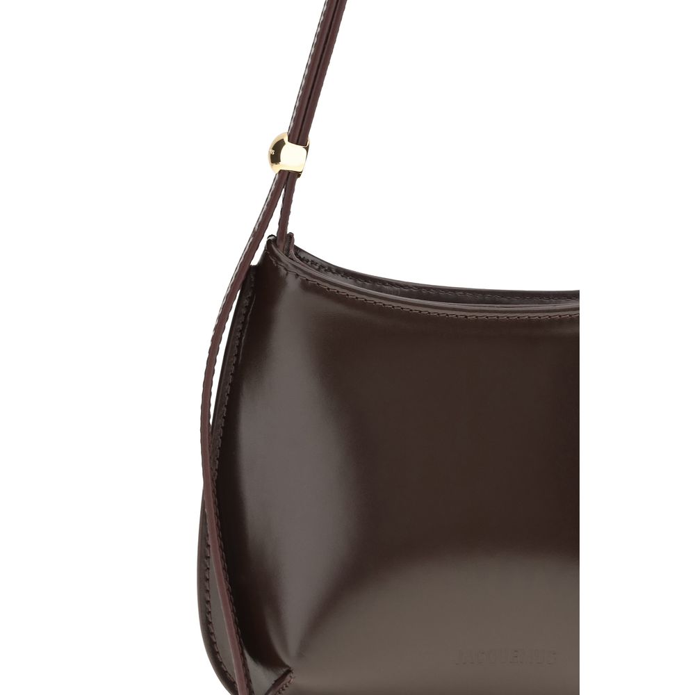 Brown Calf Leather Bos Taurus Shoulder Bag - Élégance Sélective