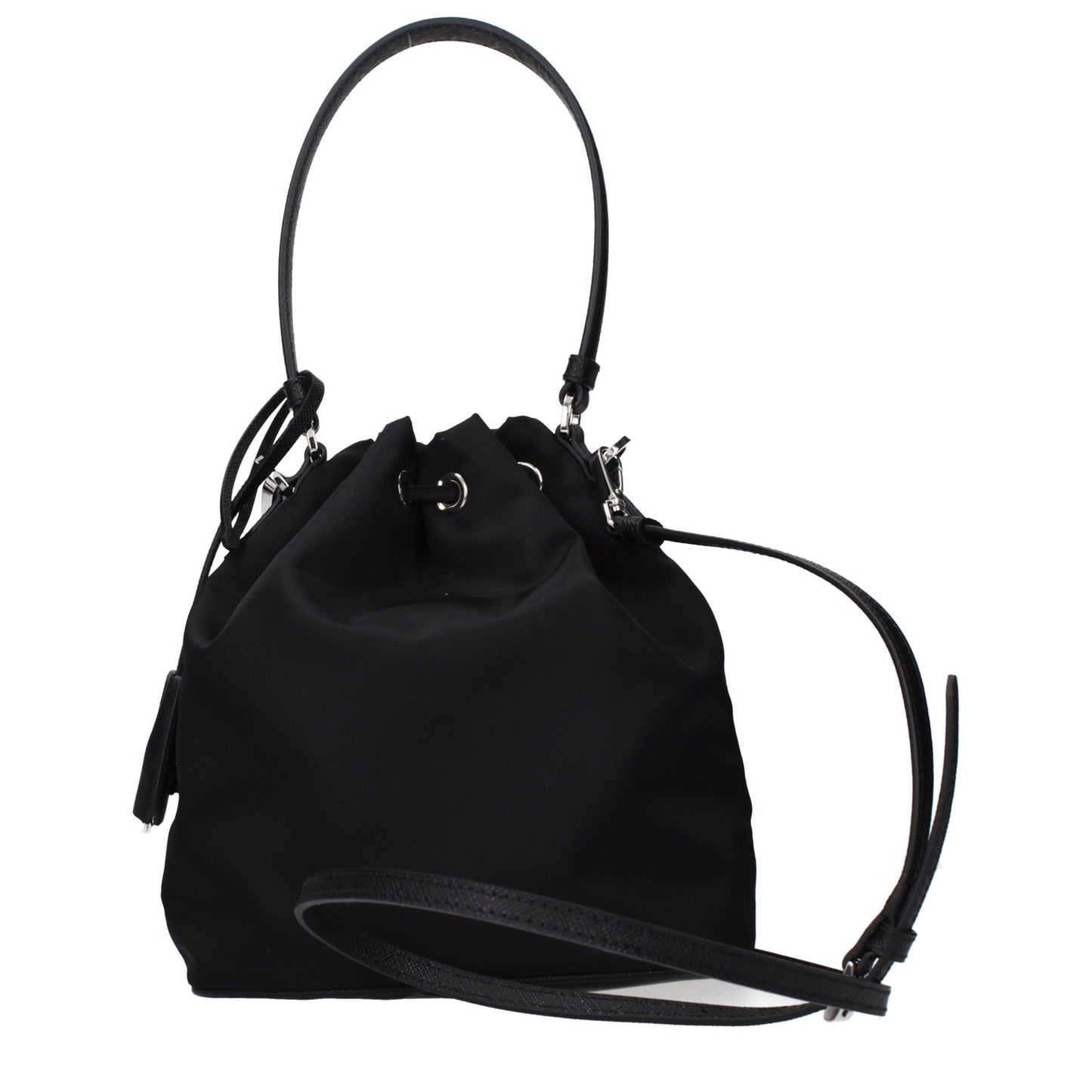 Black Fabric Handbag - Élégance Sélective