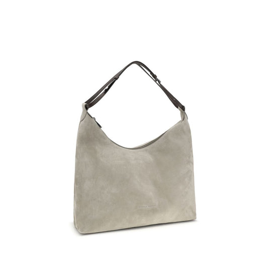 Gray Calf Leather Bos Taurus Handbag