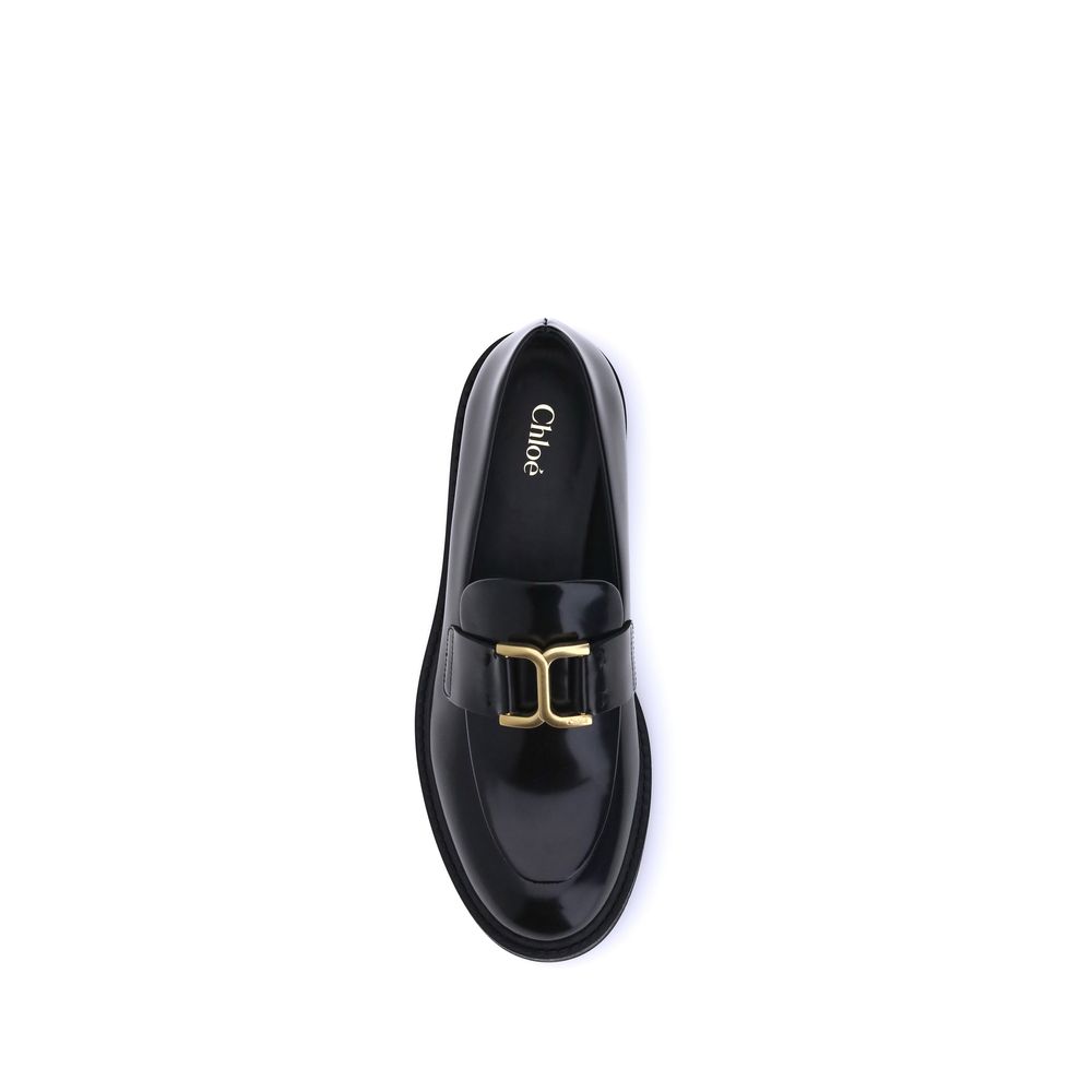 Black Calf Leather Bos Taurus Slip-On Loafers - Élégance Sélective