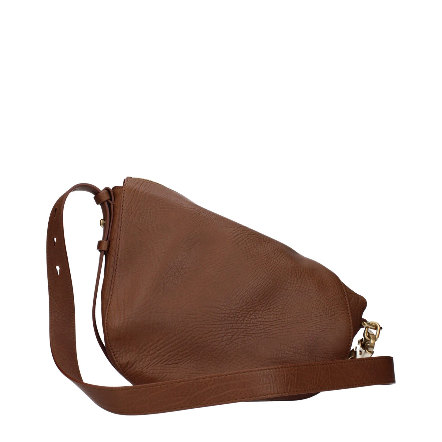 Brown Leather Crossbody Bag - Élégance Sélective
