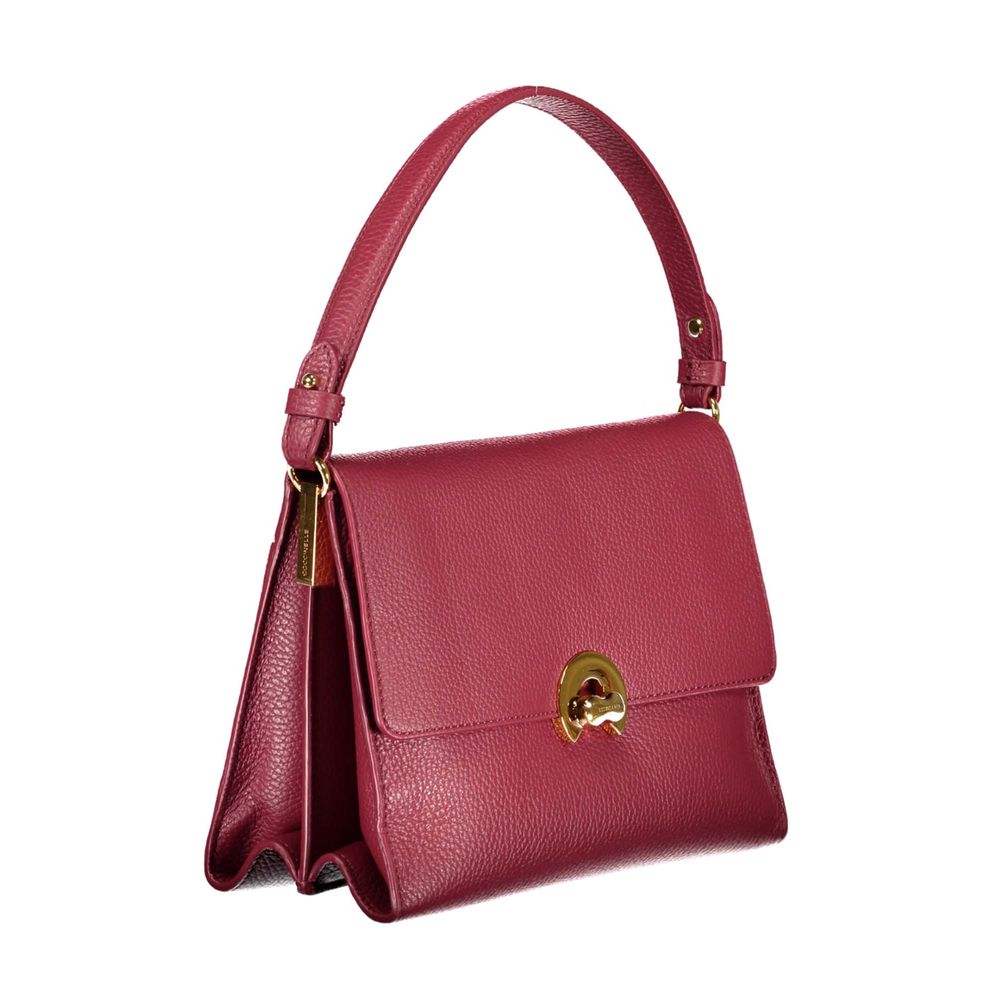 Coccinelle Red Leather Handbag - Élégance Sélective