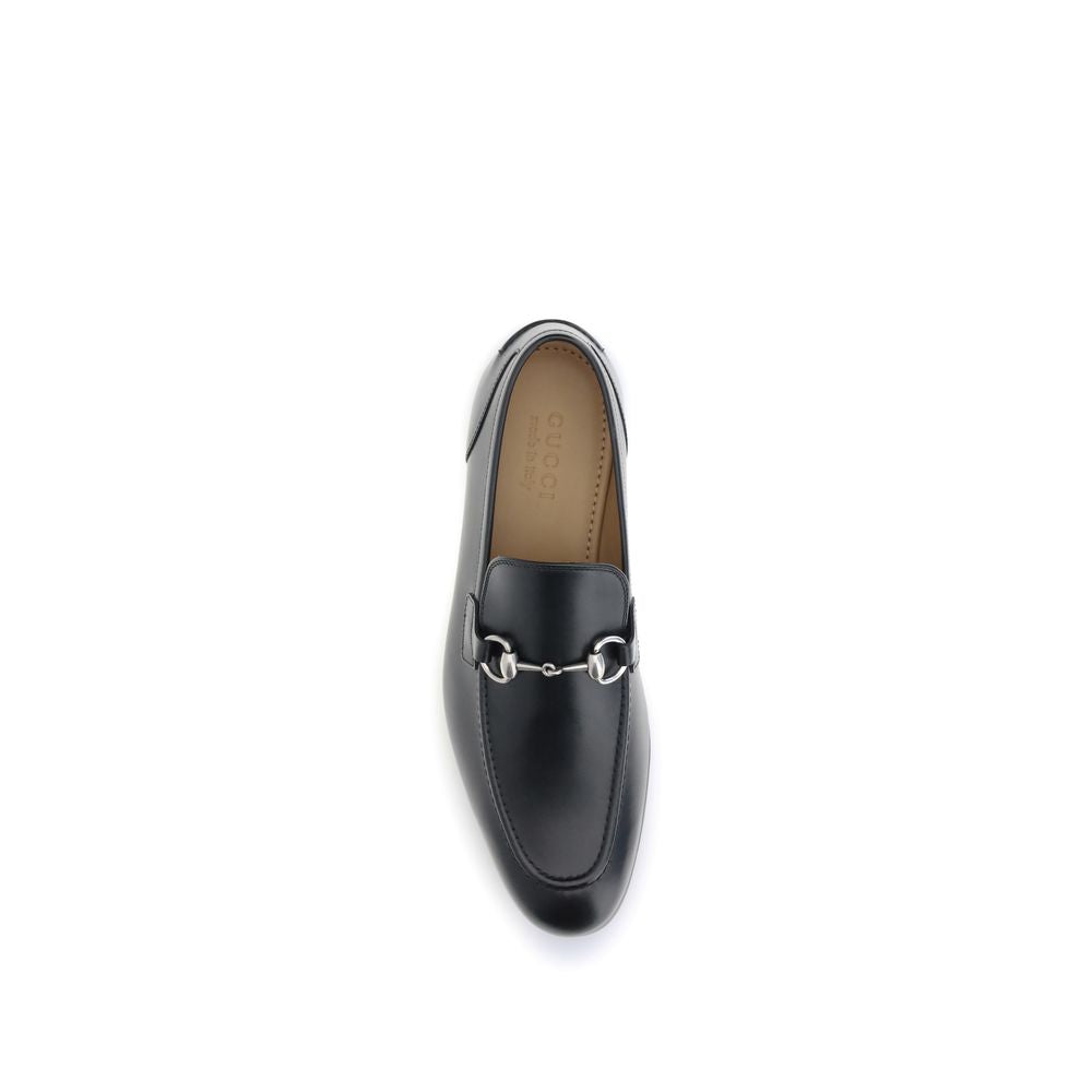 Black Calf Leather Bos Taurus Slip-On Loafers - Élégance Sélective