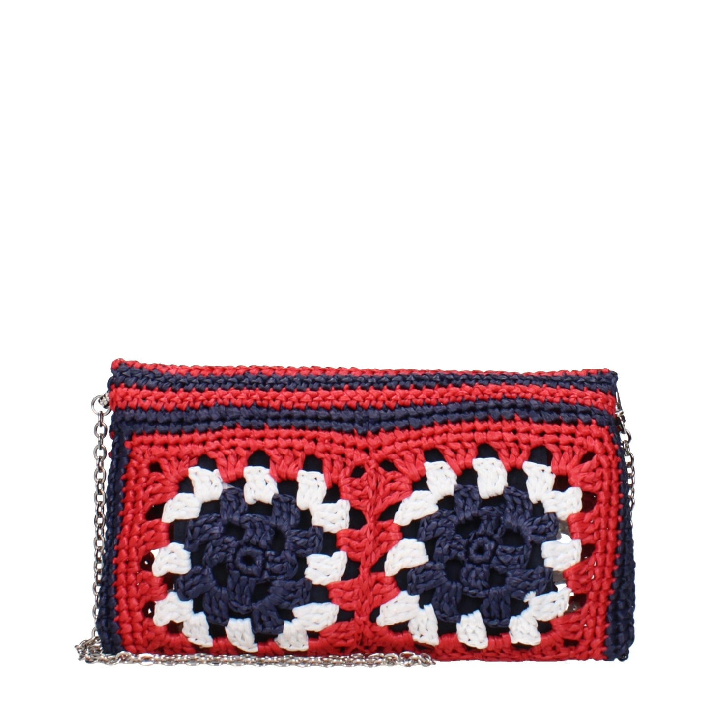 Multicolor Raffia Clutch Bag - Élégance Sélective