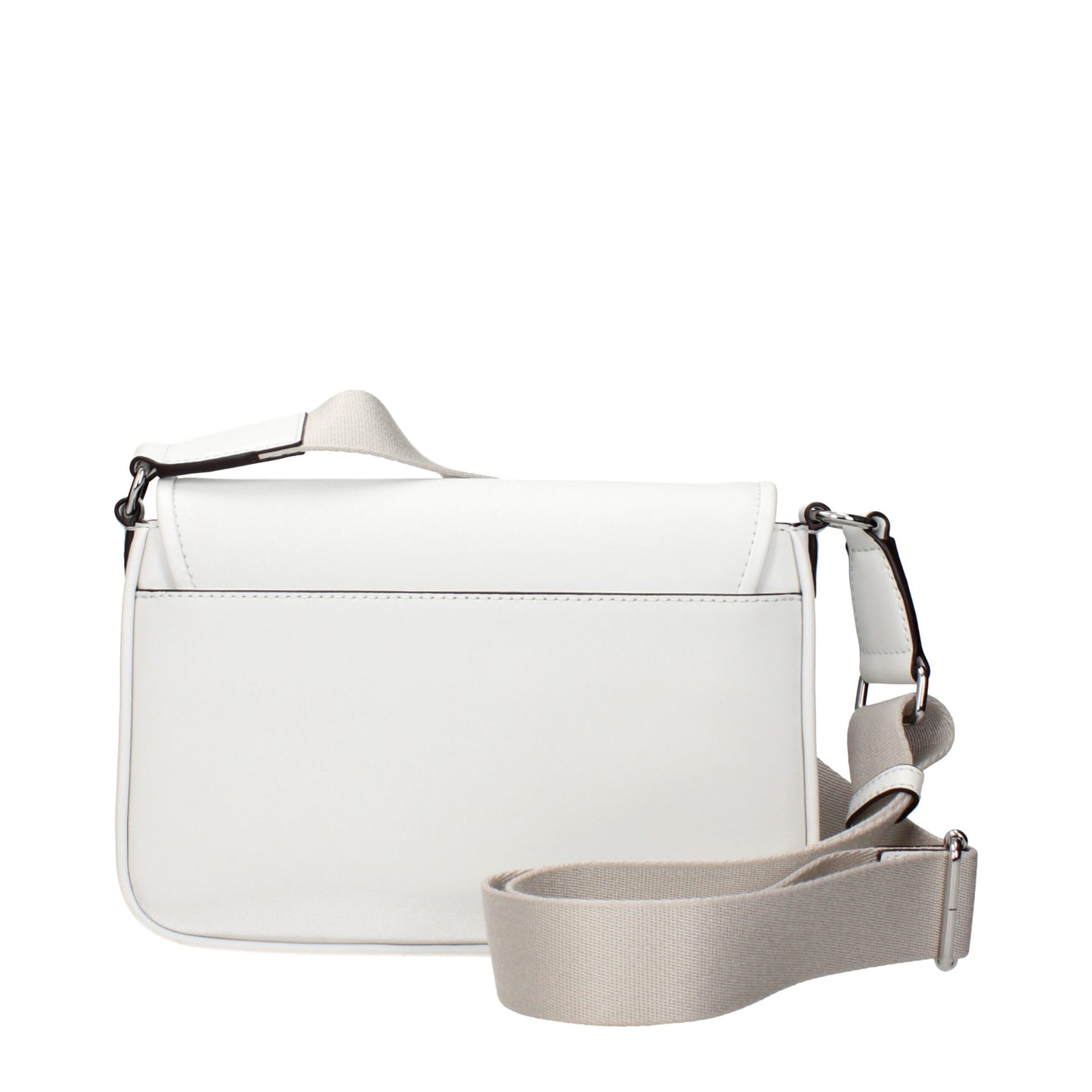 White Leather Crossbody Bag - Élégance Sélective