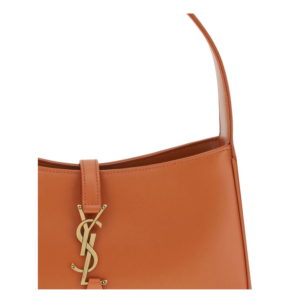 Orange Calf Leather Bos Taurus Handbag - Élégance Sélective