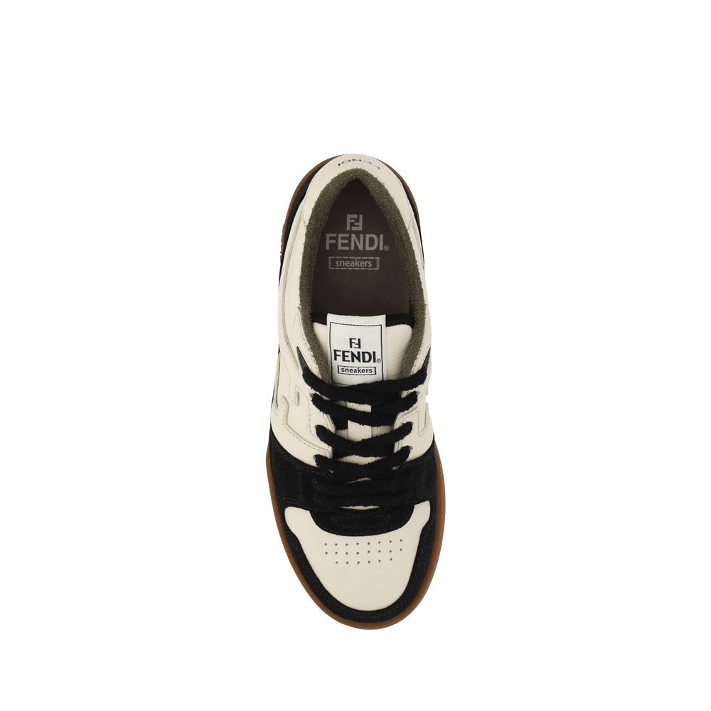 Black Calf Leather Bos Taurus Chunky Sneakers - Élégance Sélective