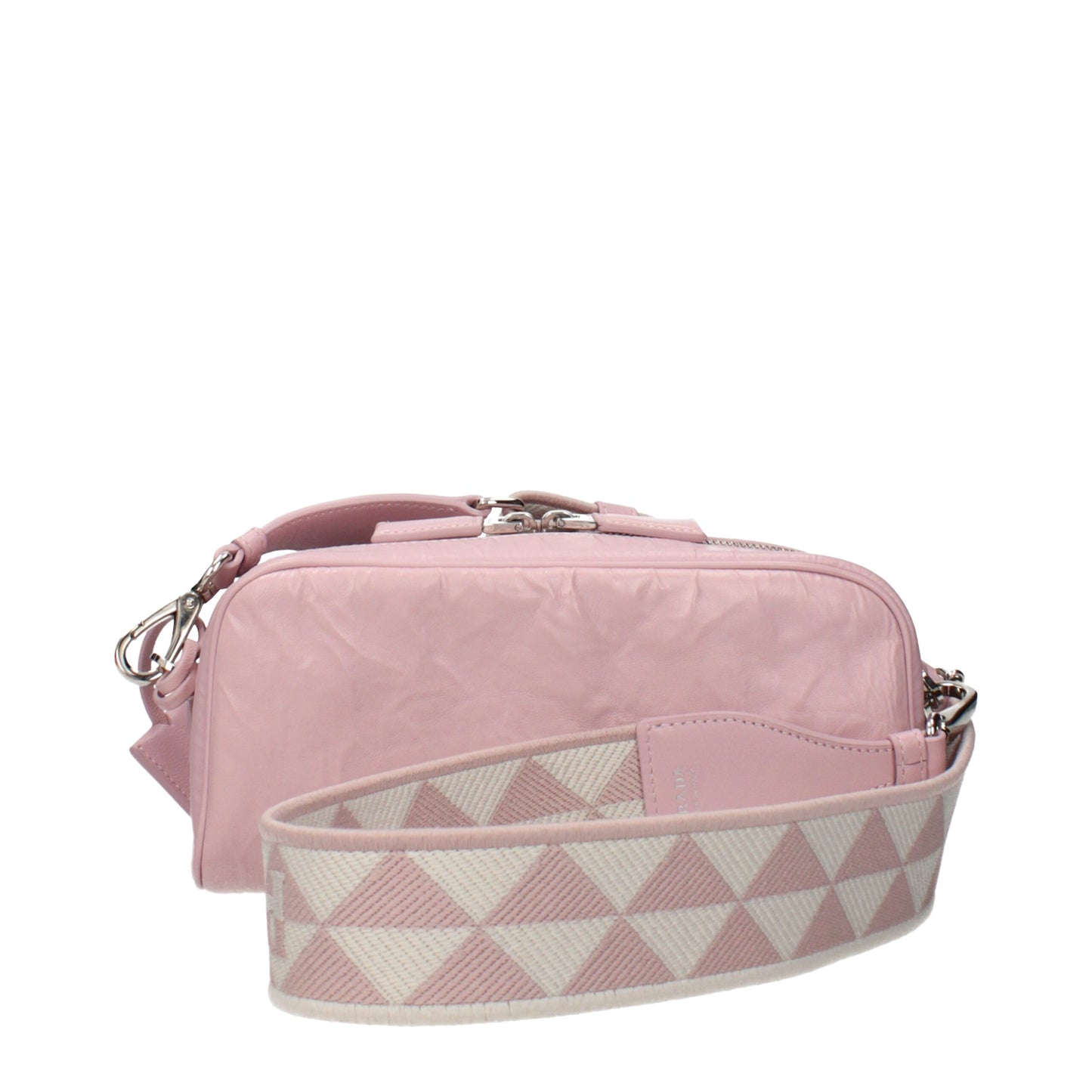 Pink Leather Crossbody Bag - Élégance Sélective