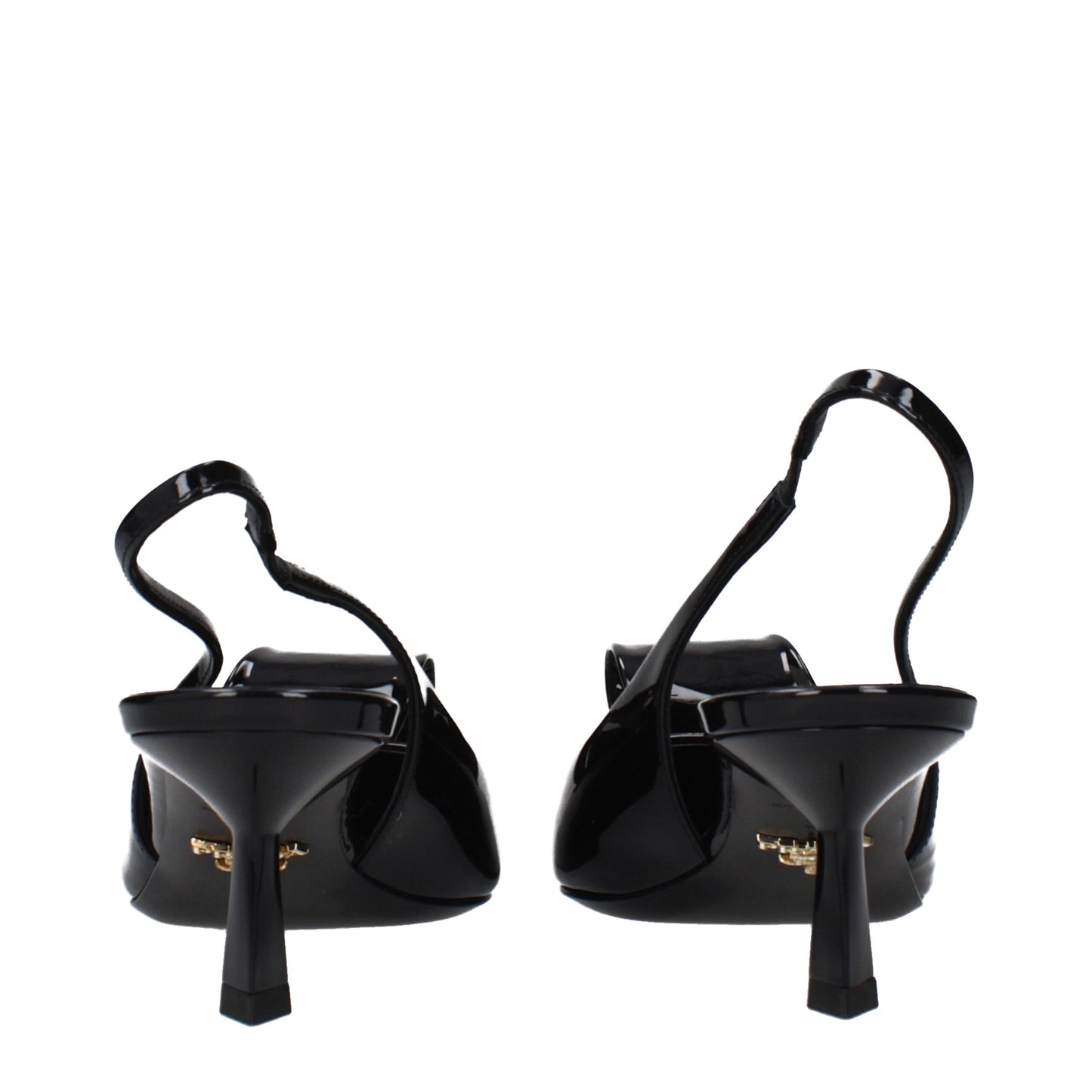 Black Leather Stiletto Heel Sandals