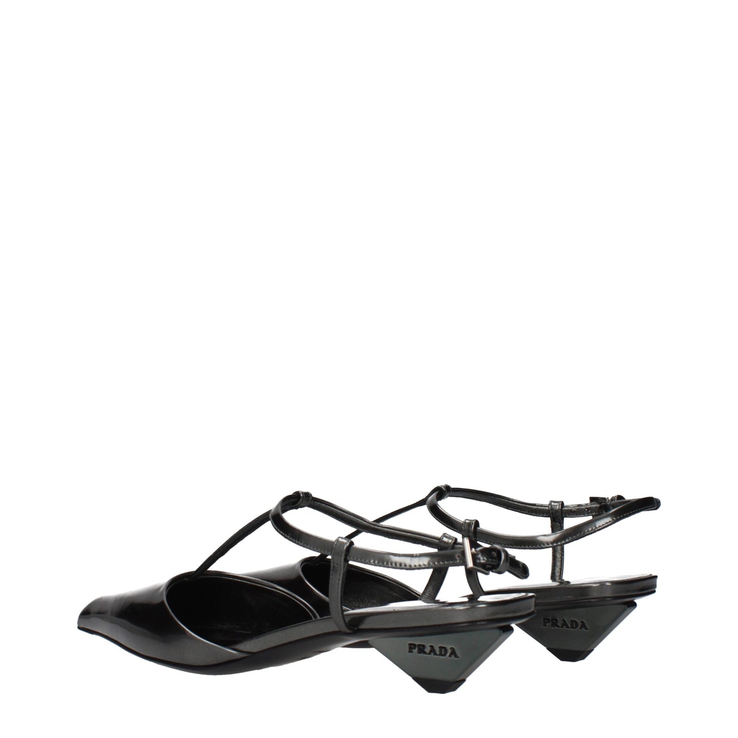 Gray Leather Sandals - Élégance Sélective