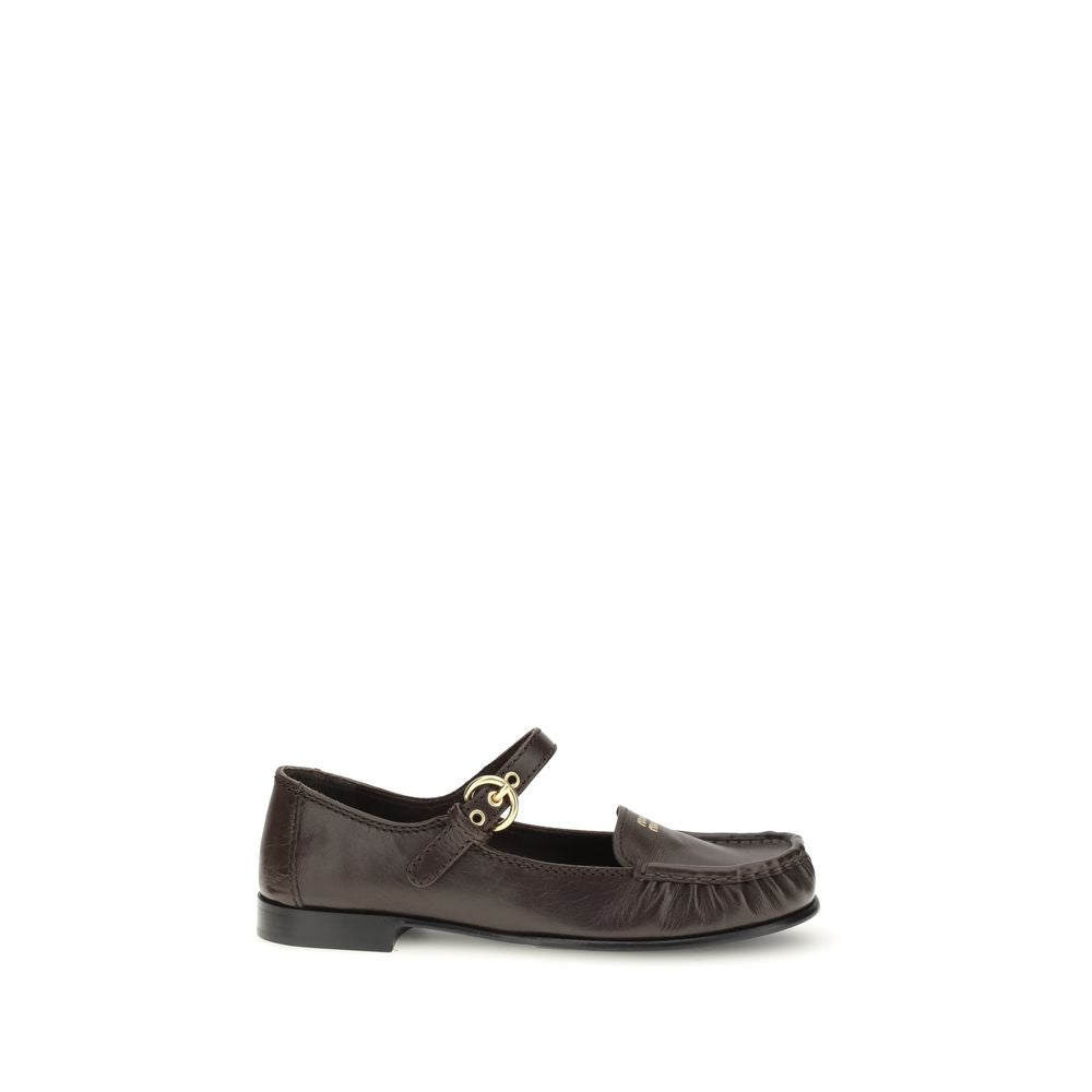 Brown Calf Leather Bos Taurus Slip-On Loafers - Élégance Sélective