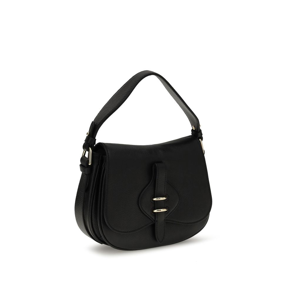 Black Calf Leather Bos Taurus Shoulder Bag