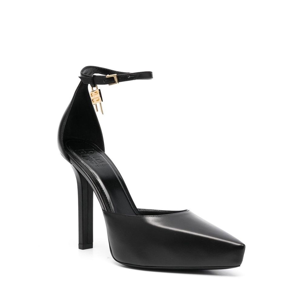 Black Calfskin High Heel Pumps
