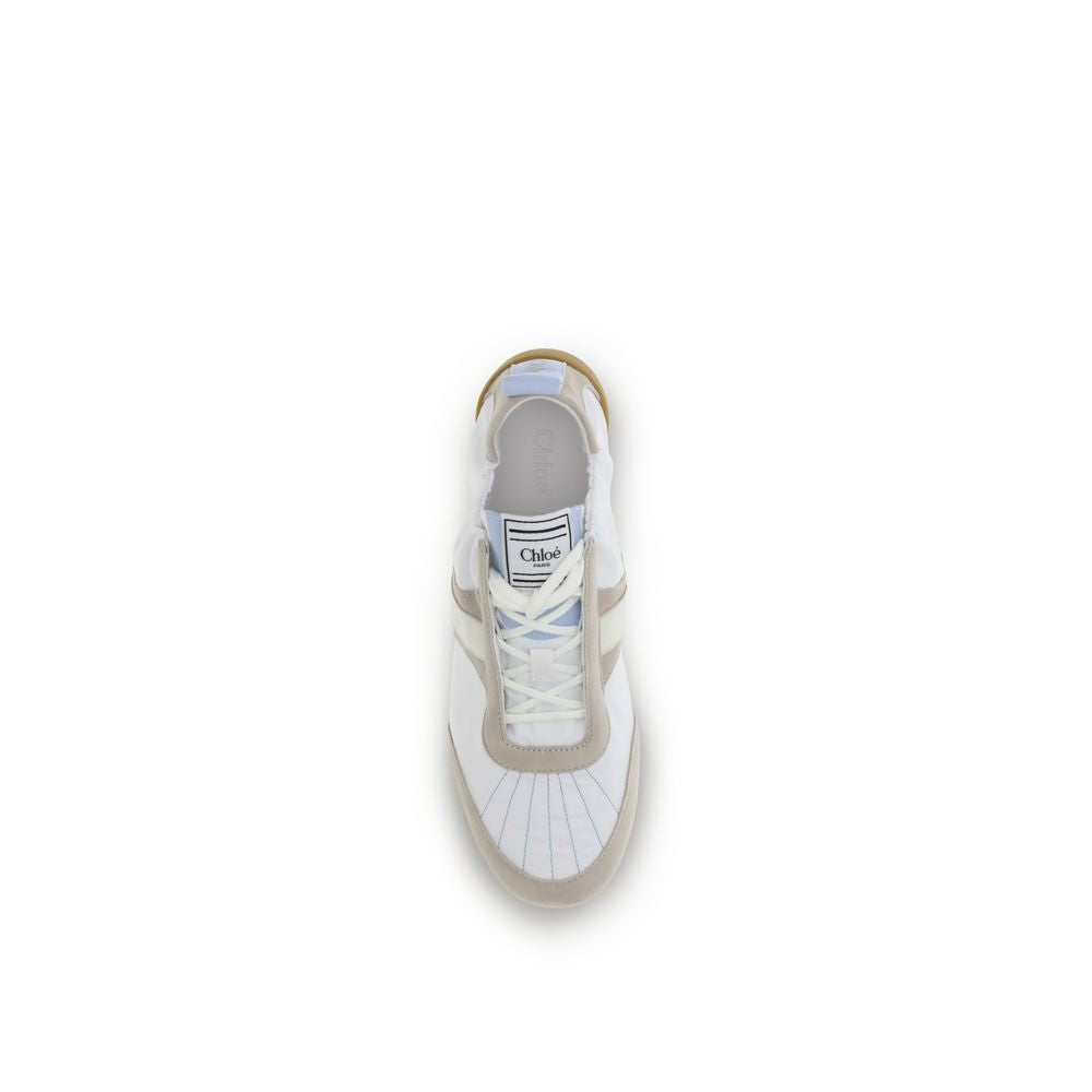 White Calf Leather Bos Taurus Athletic Sneakers
