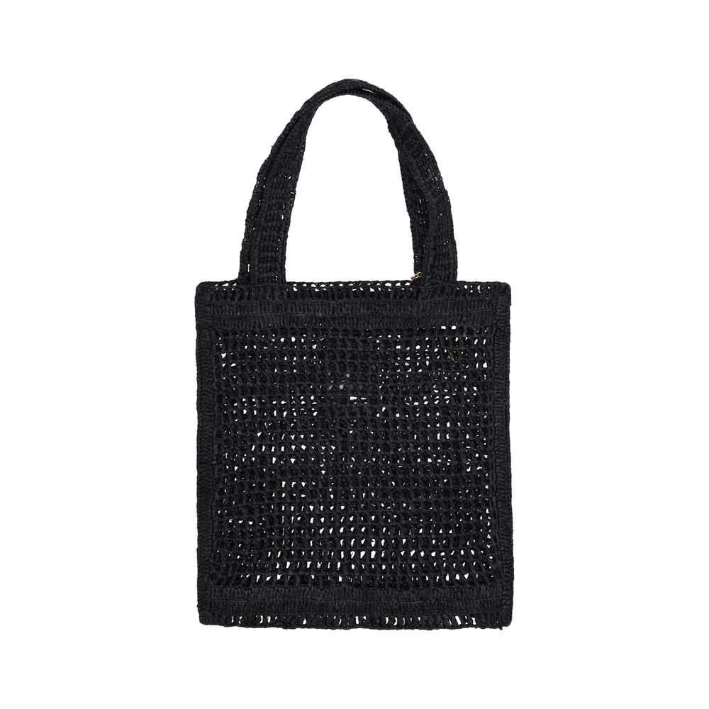 Black Raffia Raffia Bag