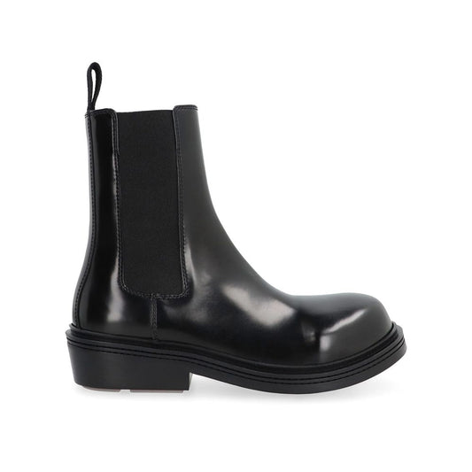 Black Calfskin Chelsea Boots