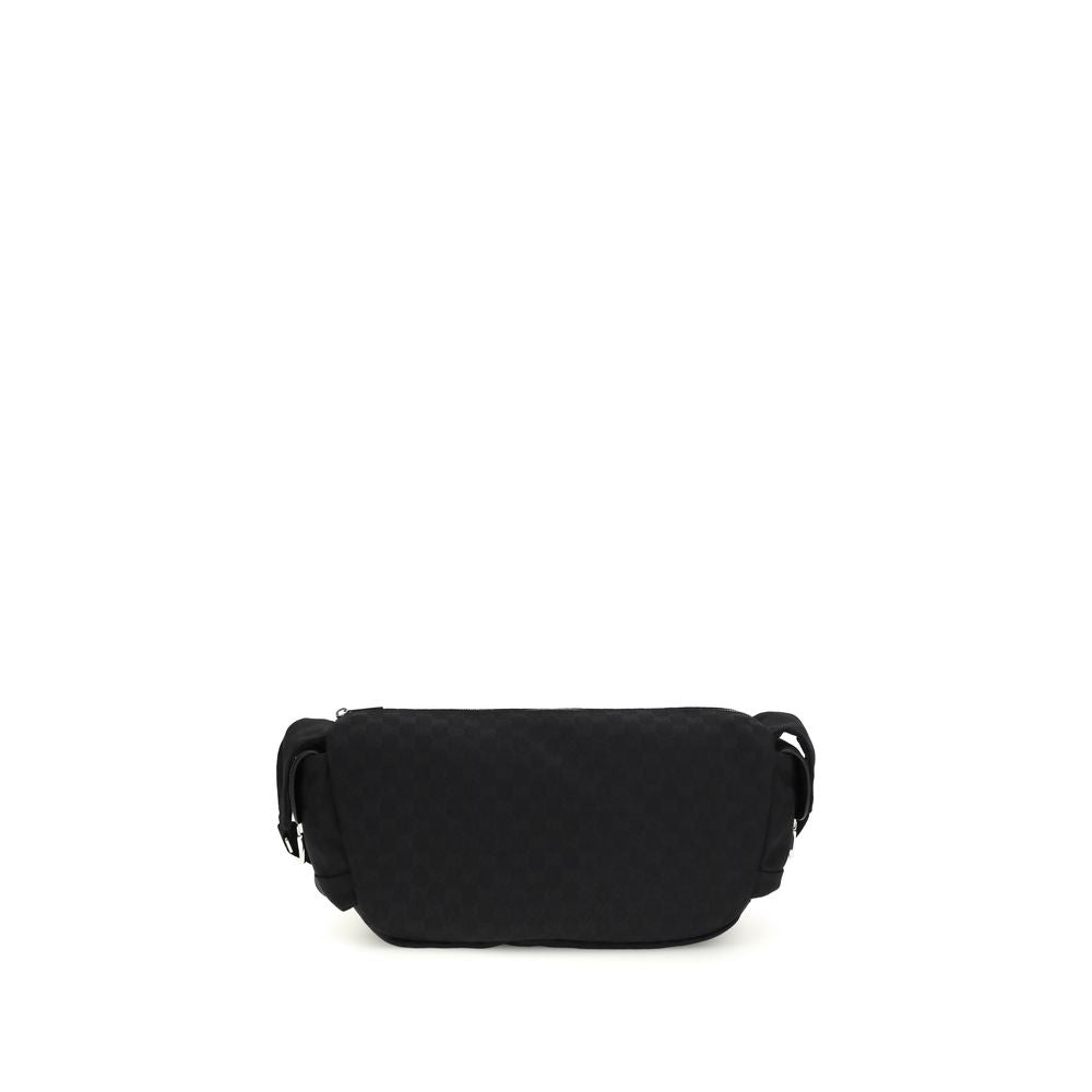 Black Fabric Shoulder Bag