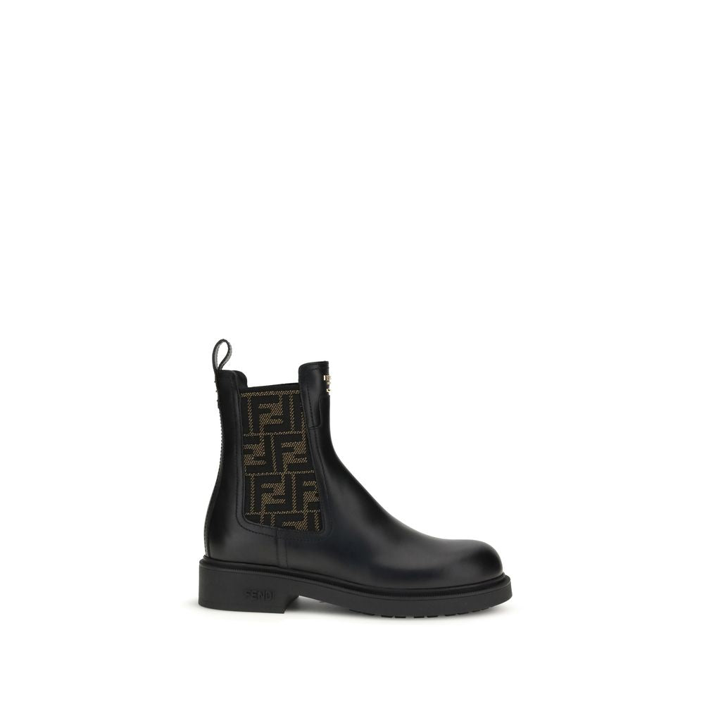 Black Calf Leather Bos Taurus Ankle Boots - Élégance Sélective