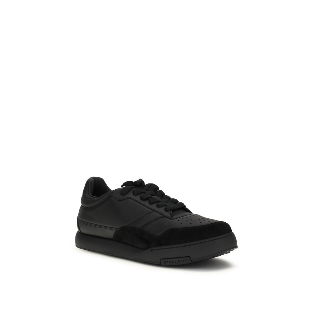 Black Calf Leather Bos Taurus Low Top Sneakers - Élégance Sélective