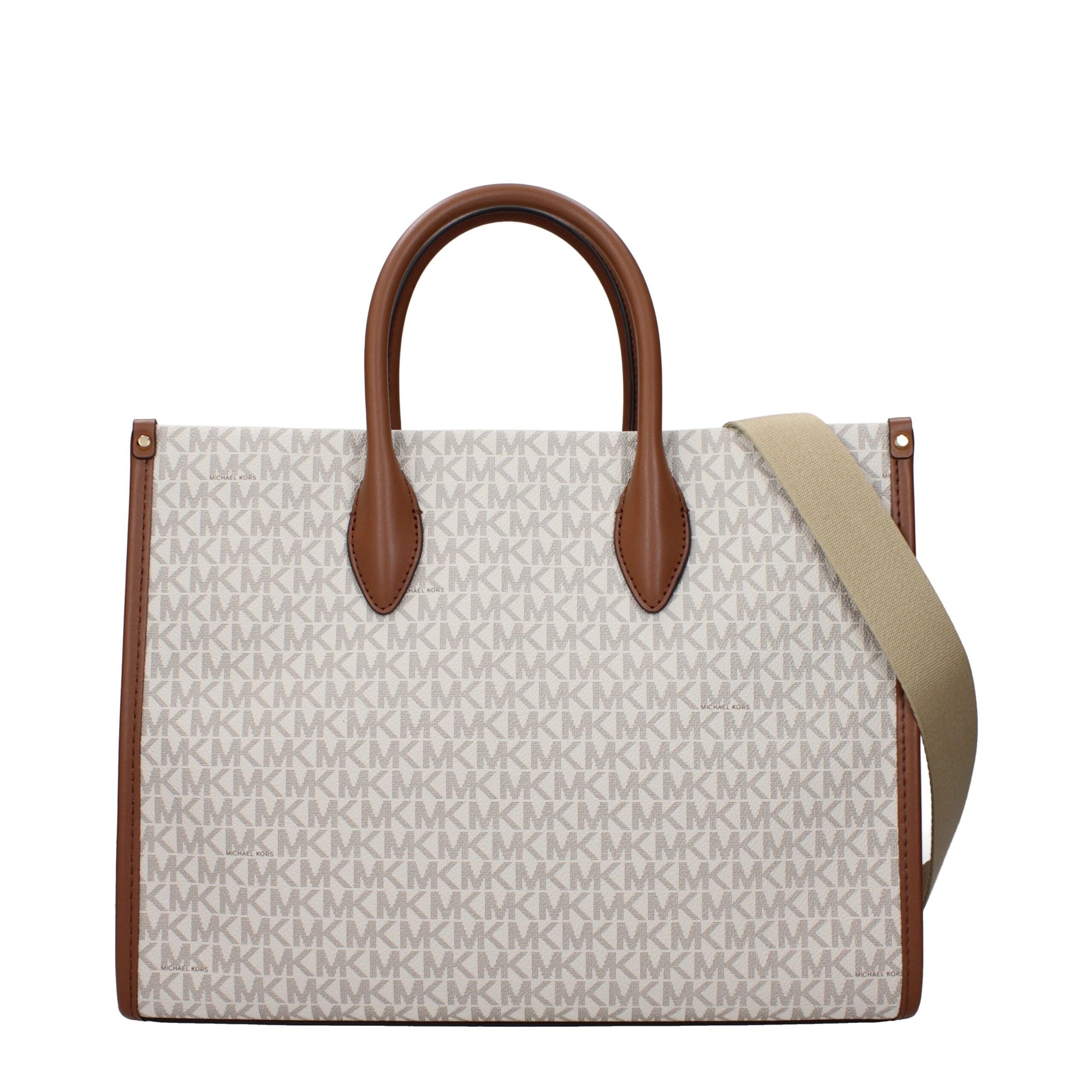 Beige Fabric Handbag - Élégance Sélective