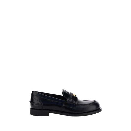 Black Rubber Slip-On Loafers - Élégance Sélective
