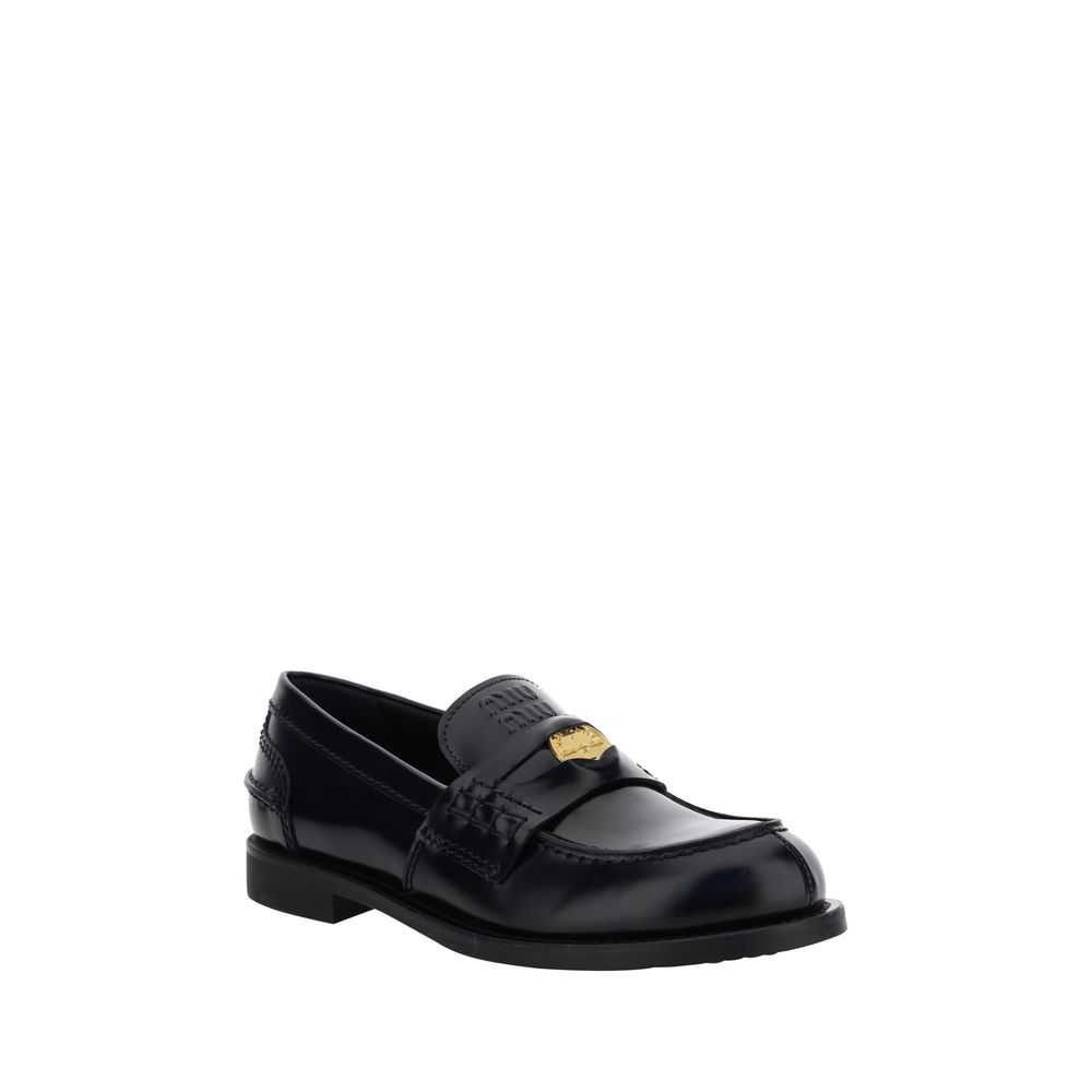 Black Rubber Slip-On Loafers - Élégance Sélective