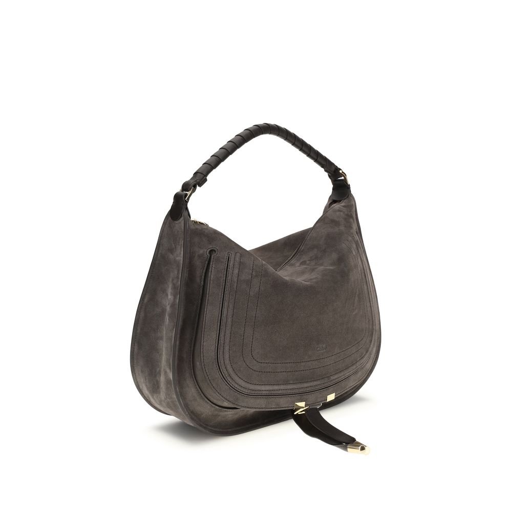 Brown Calf Leather Bos Taurus Shoulder Bag - Élégance Sélective