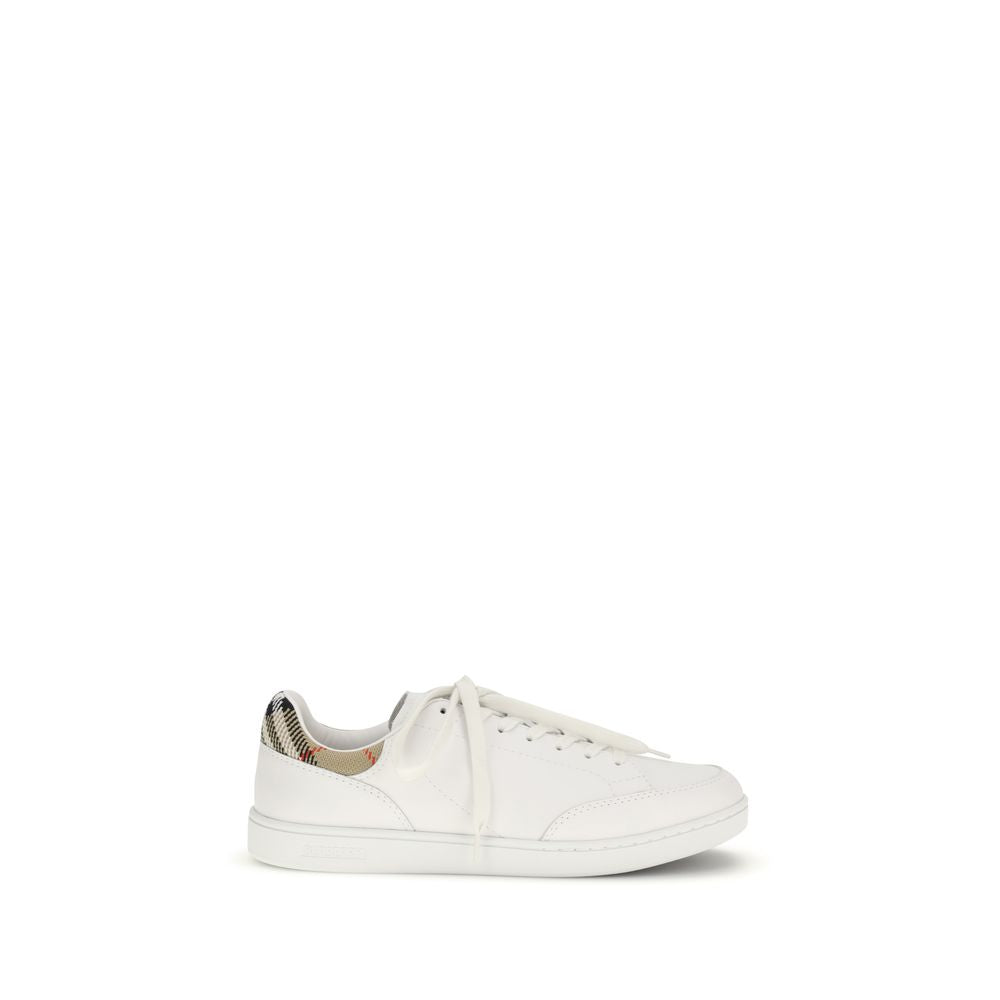 White Calf Leather Bos Taurus Low Top Sneakers - Élégance Sélective