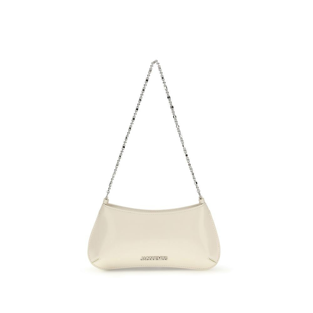 Beige Calf Leather Bos Taurus Shoulder Bag - Élégance Sélective