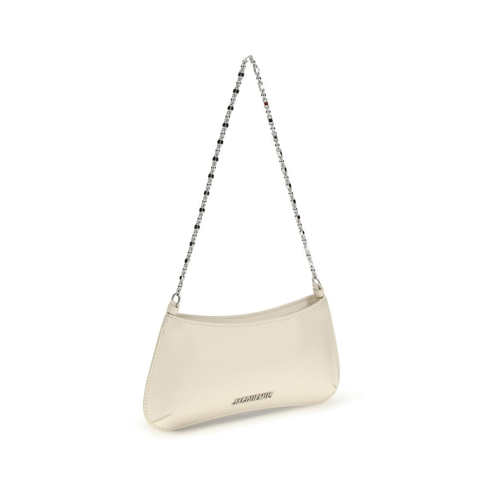 Beige Calf Leather Bos Taurus Shoulder Bag - Élégance Sélective