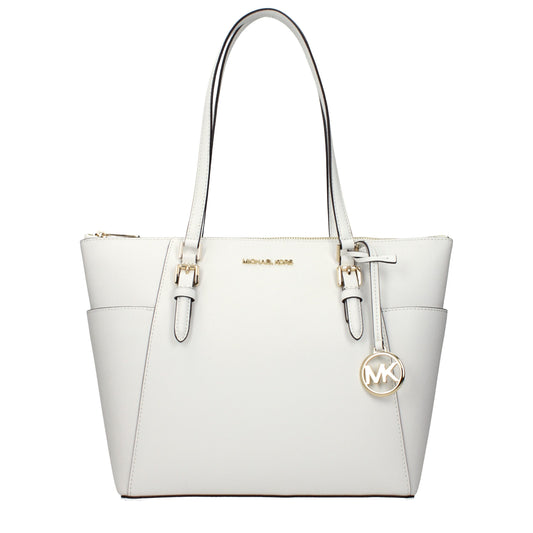 White Leather Shoulder Bag - Élégance Sélective