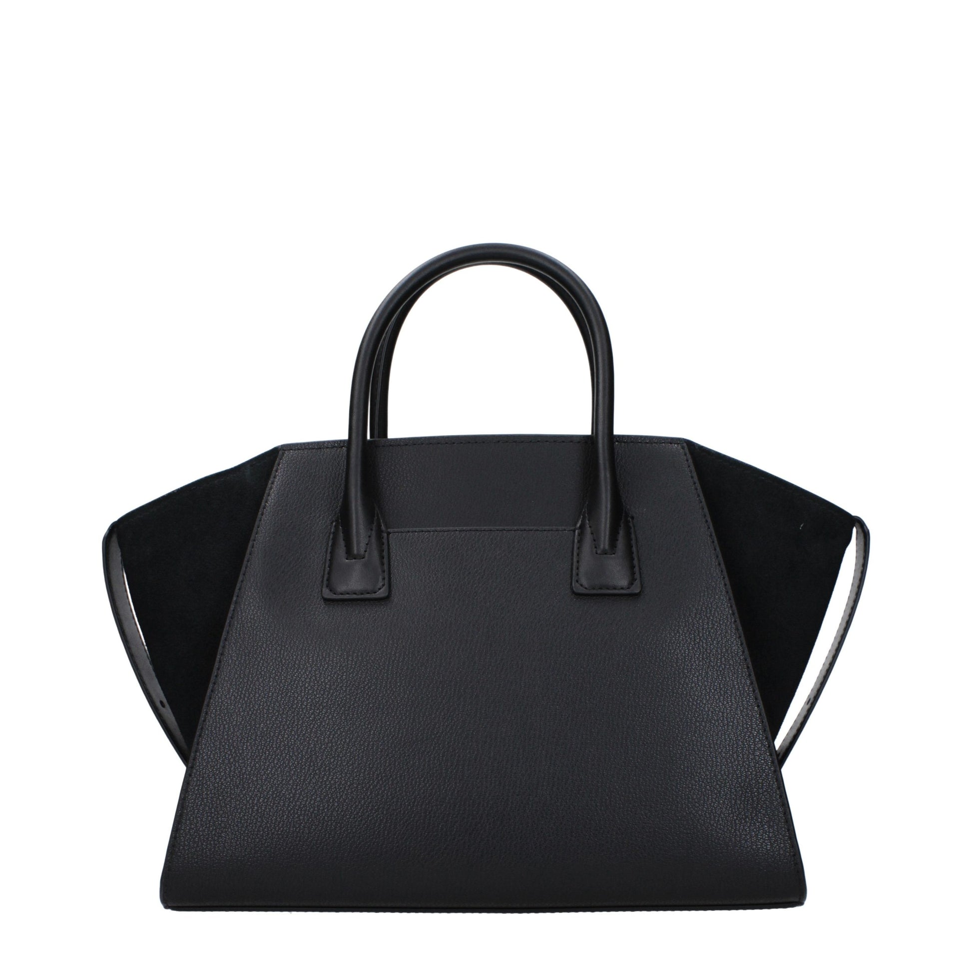 Black Leather Handbag - Élégance Sélective