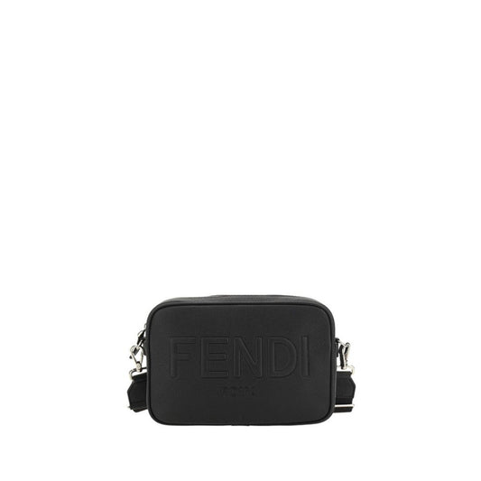 Black Cotton Shoulder Bag