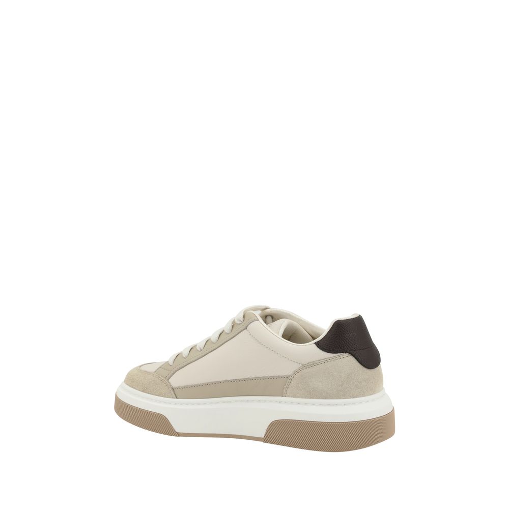 Multicolor Calf Leather Bos Taurus Platform Sneakers - Élégance Sélective
