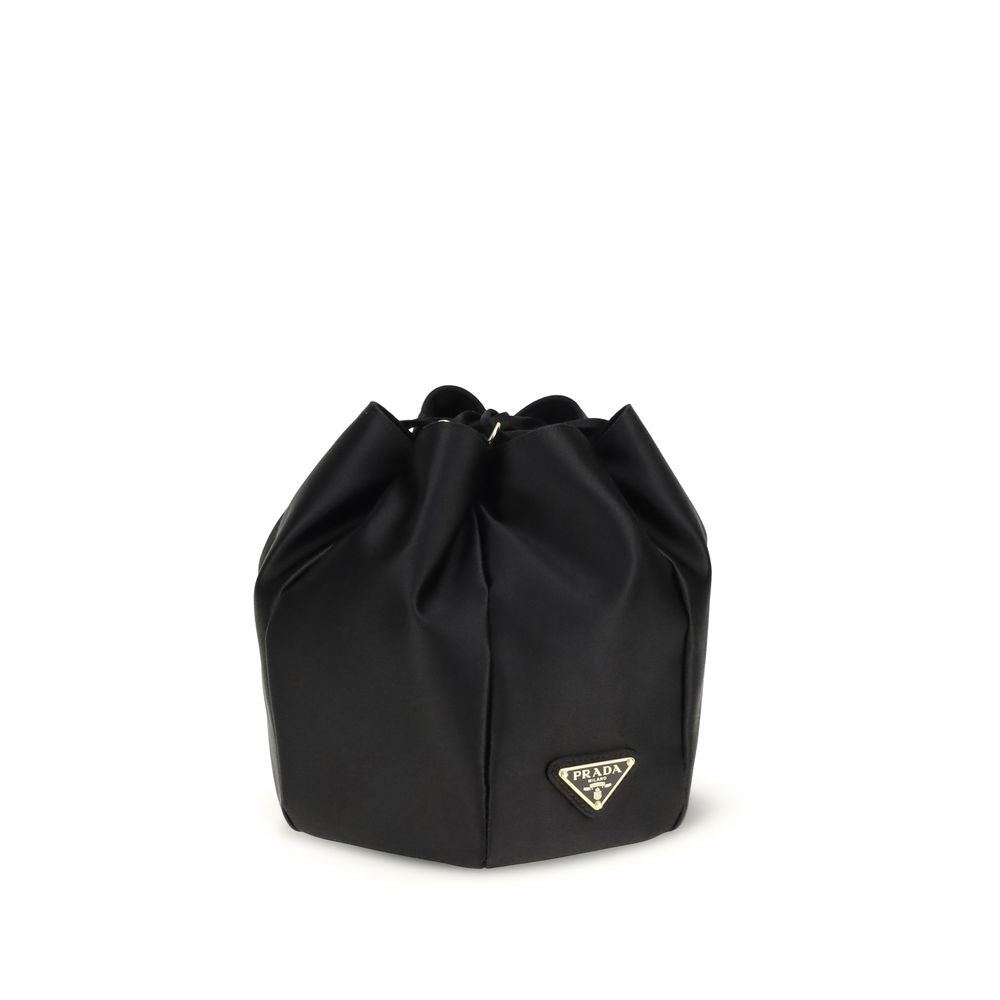 Black Silk Backet Bag