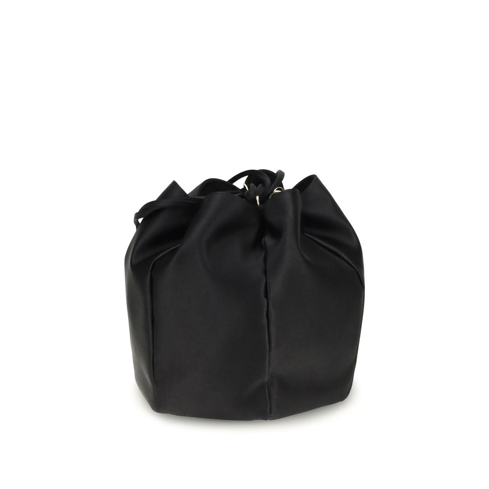 Black Silk Backet Bag