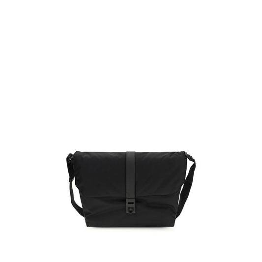Black Nylon Shoulder Bag - Élégance Sélective