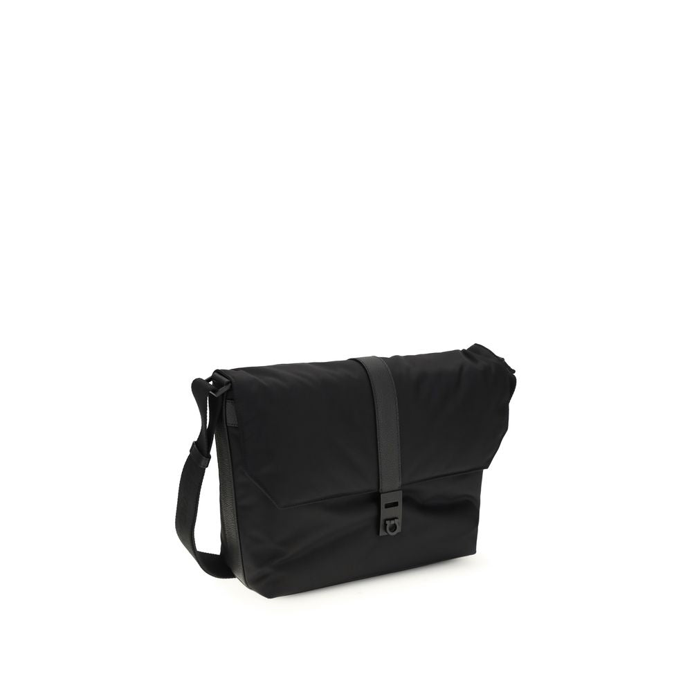 Black Nylon Shoulder Bag - Élégance Sélective