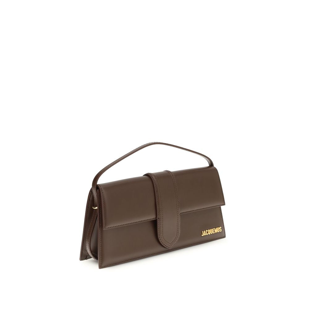 Brown Calf Leather Bos Taurus Handbag - Élégance Sélective