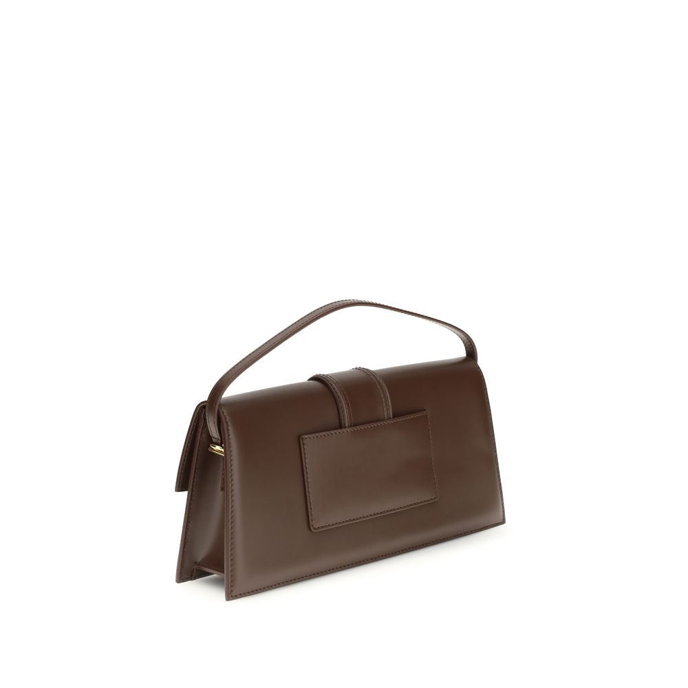 Brown Calf Leather Bos Taurus Handbag - Élégance Sélective