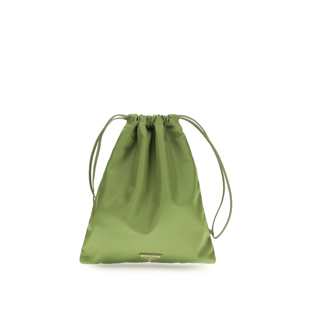 Bicolor Recycled Polyamide Shoulder Bag - Élégance Sélective