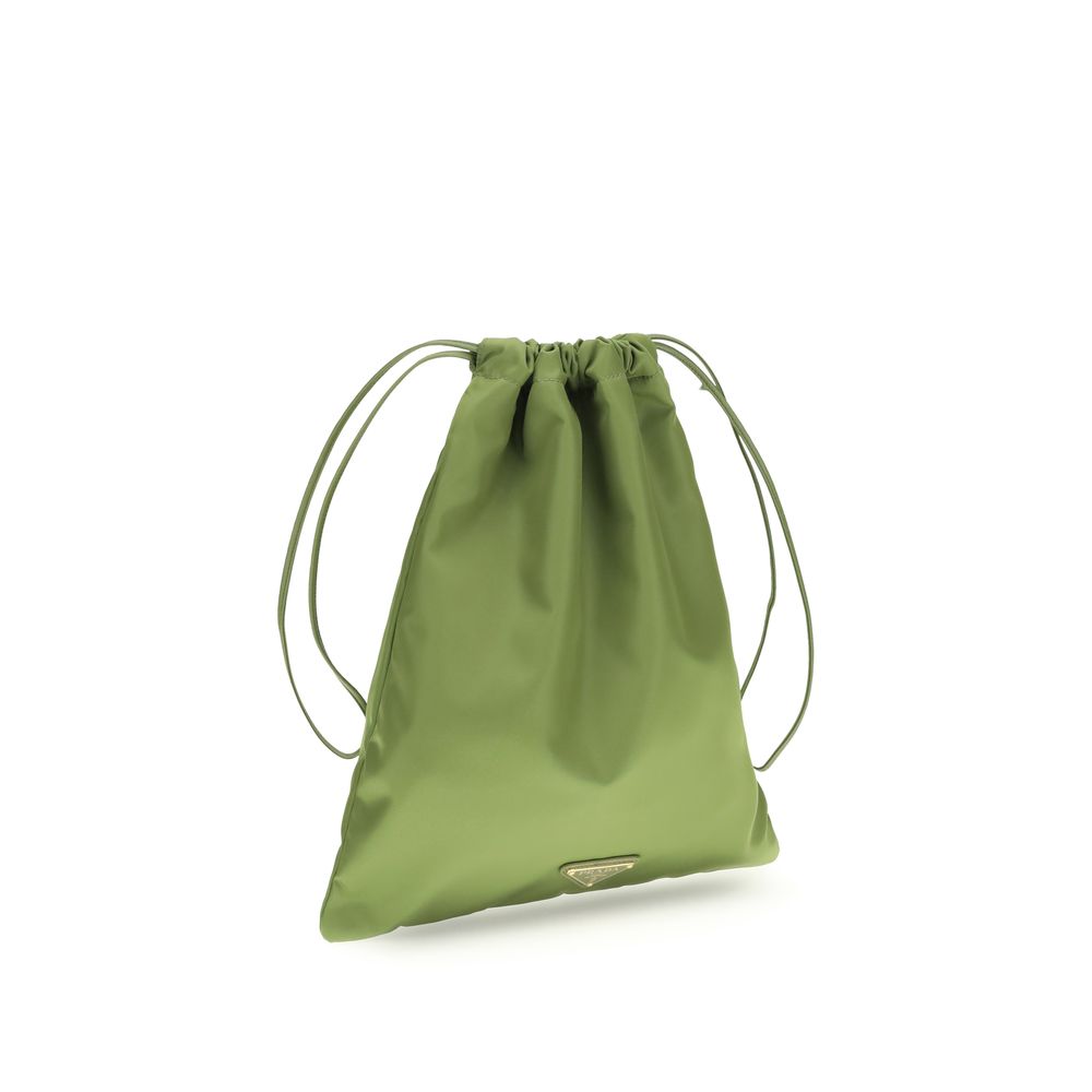 Bicolor Recycled Polyamide Shoulder Bag - Élégance Sélective