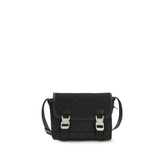 Black Fabric Shoulder Bag