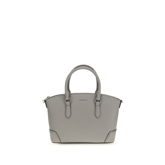 Gray Calf Leather Bos Taurus Shoulder Bag - Élégance Sélective